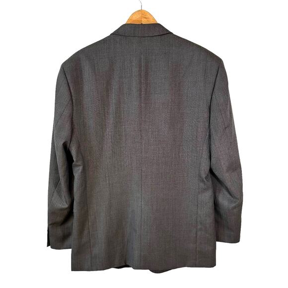 Vintage Enrico Gelini Men's Wool Blend 3 Button Blazer Brown 42 Regular Classic - Picture 2 of 9